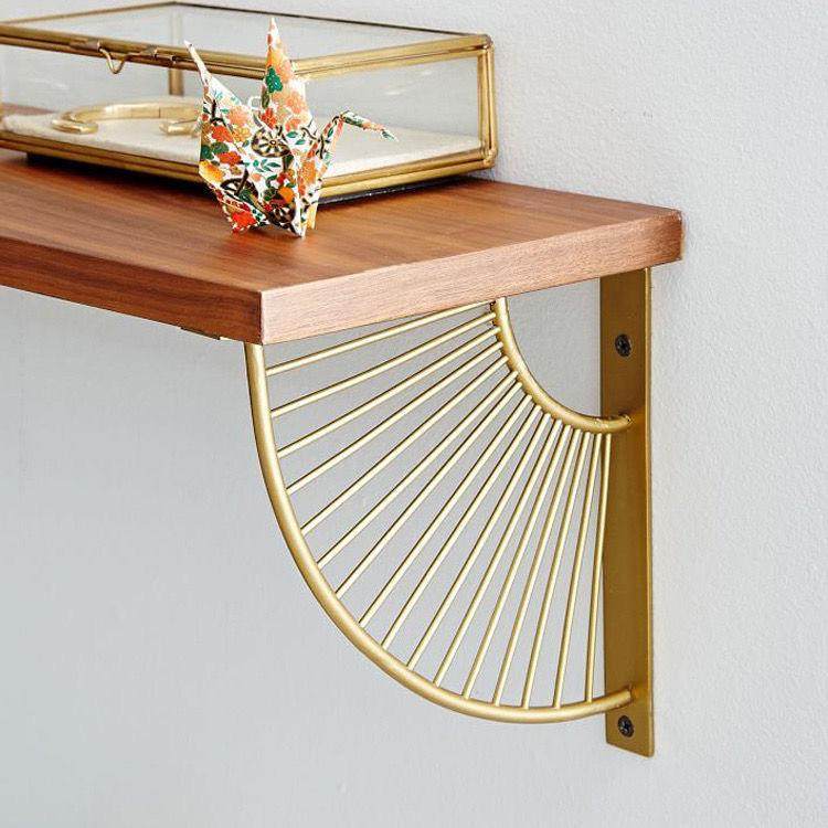 外贸简约壁挂式货架L支架 金属置物架隔板 铁艺Z型支架一字板托架