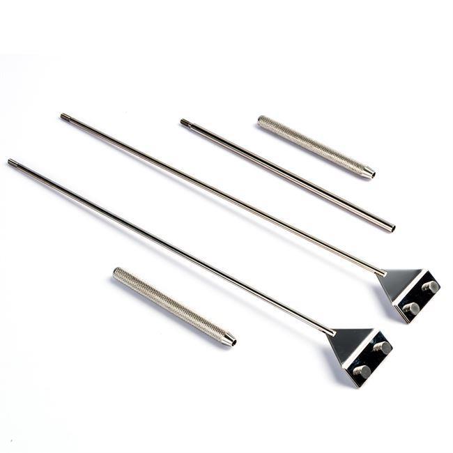 牧梵304不锈钢刮藻刀铝合金除藻刀刮藻器两节三节无死角刀片