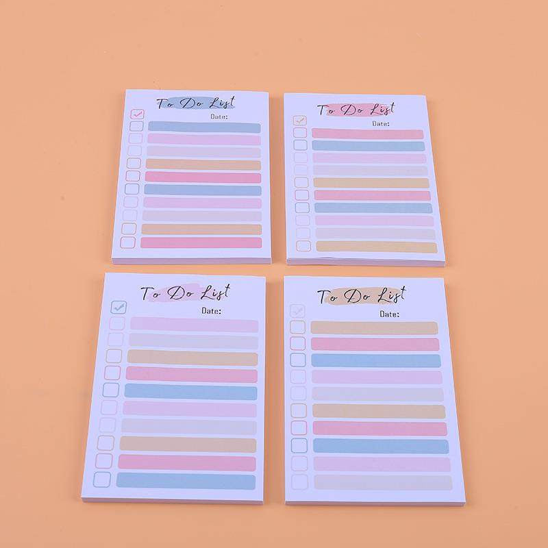 彩虹款便签本四色日常做计划清单列表小本子可撕可粘贴留言N次