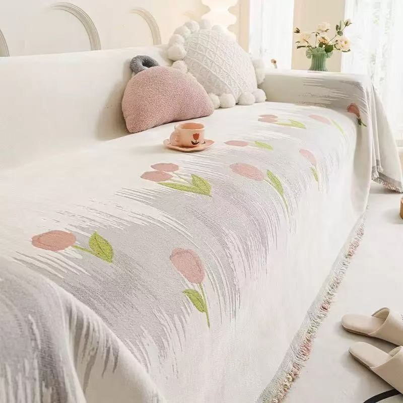 2025新款人字纹秋冬沙发巾盖布沙发垫四季通用高级感全盖万能套