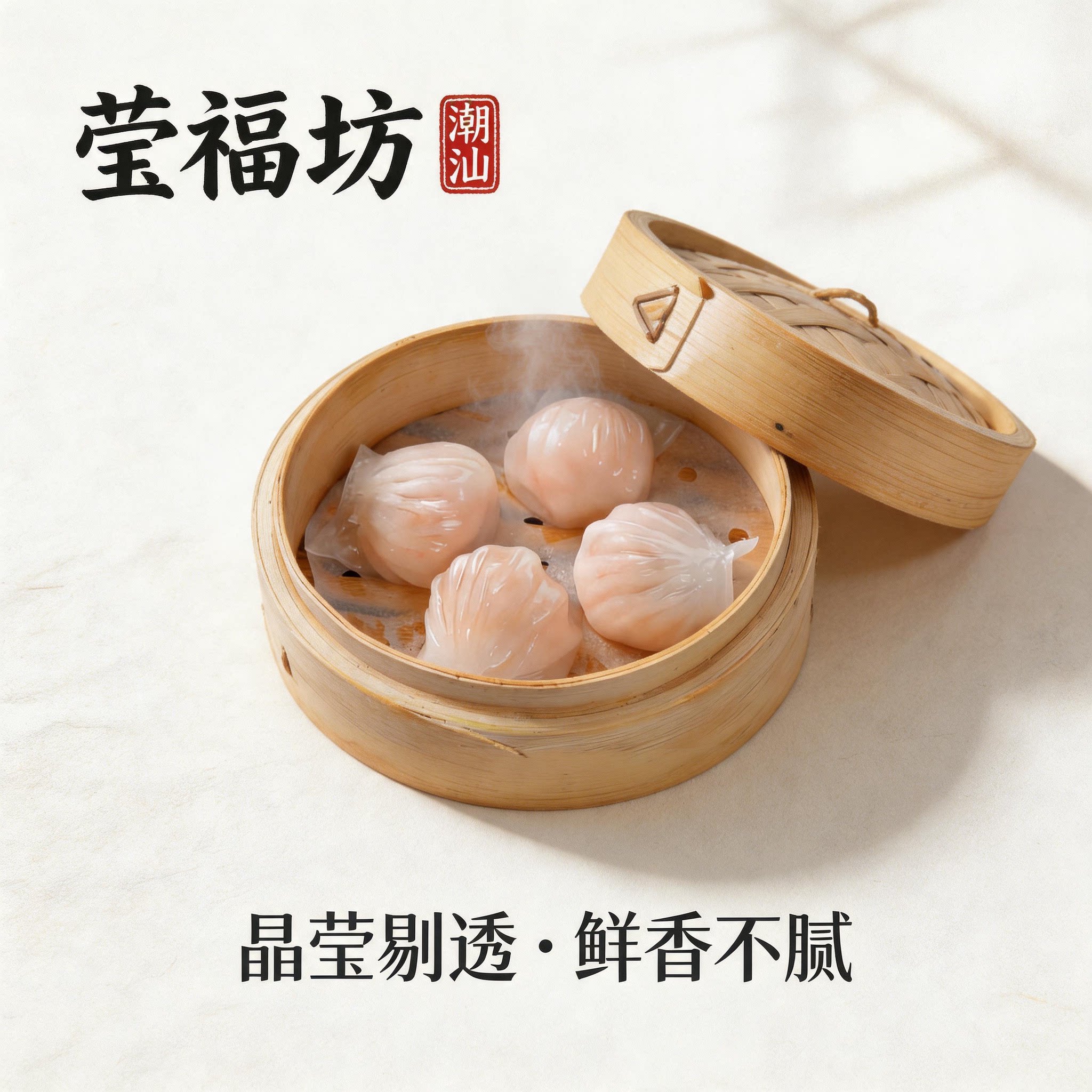 莹福坊虾饺皇手工制作，茶楼同款图片