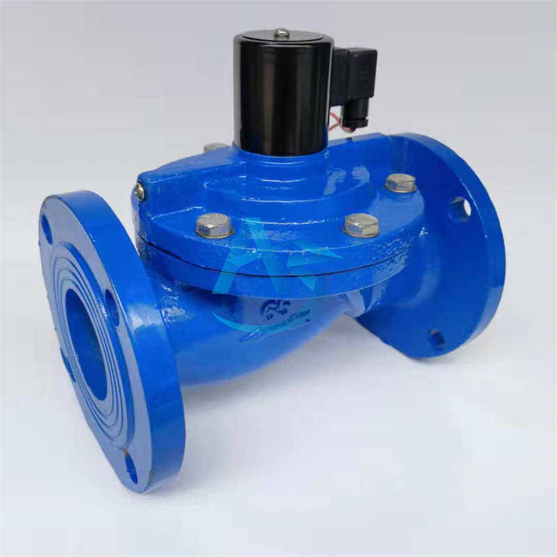 DF铸铁法兰水用电磁阀220V消防喷淋开关阀DN50 65 80 100 125 150