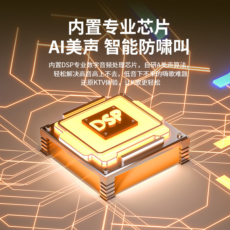 艾硕美家庭KTV音响套装k歌麦克风卡拉ok唱歌机家用影院会议室音箱