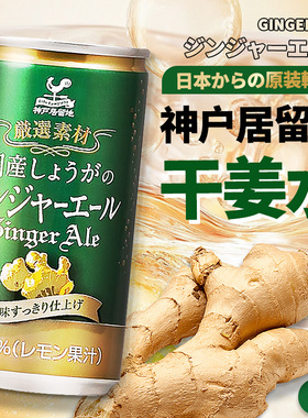 神户居留地干姜汽水 日本原装进口碳酸饮料 酒吧调酒基底调饮整箱