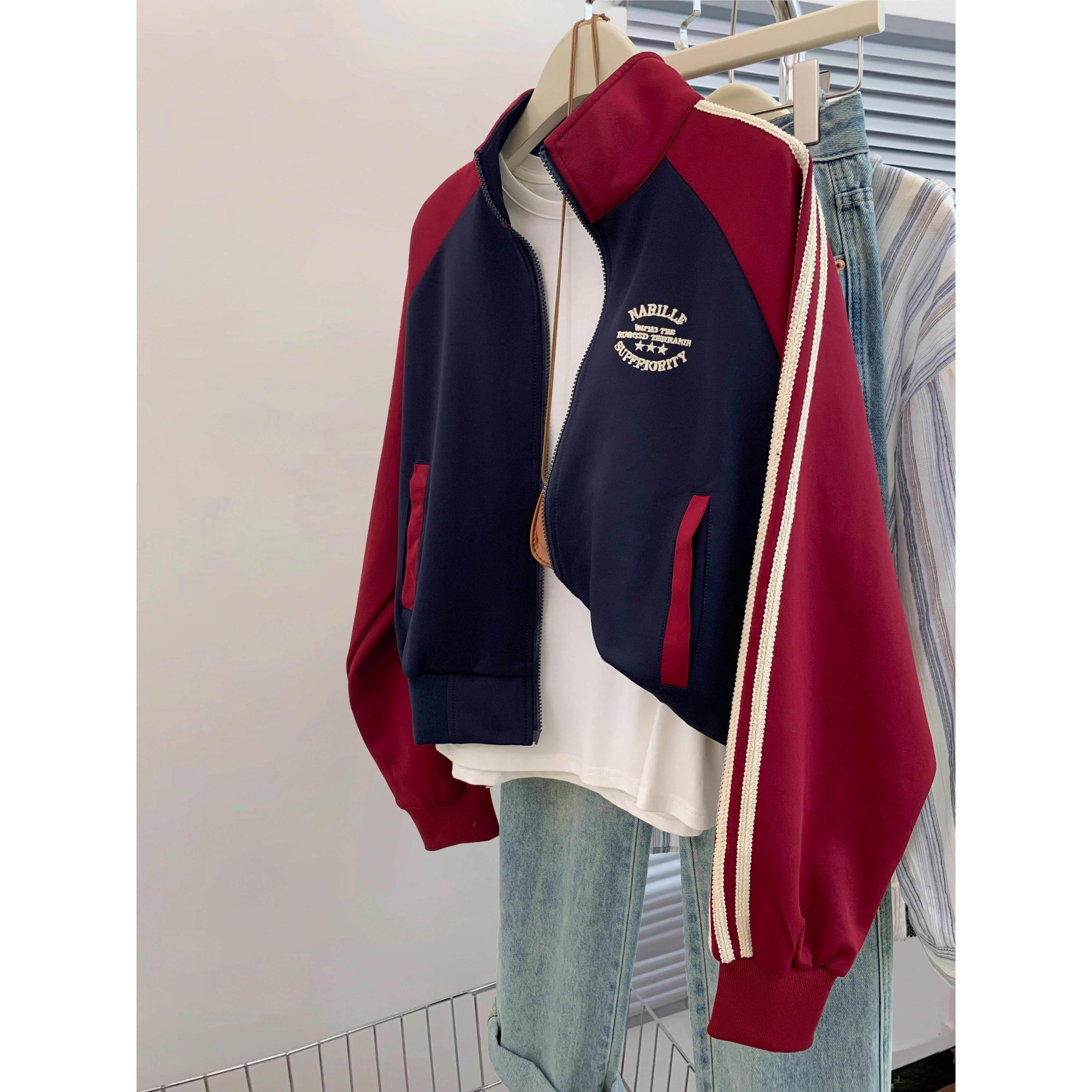 超大码150kg美国覆古开襟衫拉炼毛衣女士2024新春和秋季宽松上衣