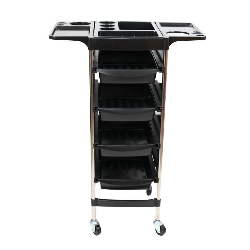 美容美发推车多功能4层置物杠车 带延伸支架理发店焗油烫染工具车
