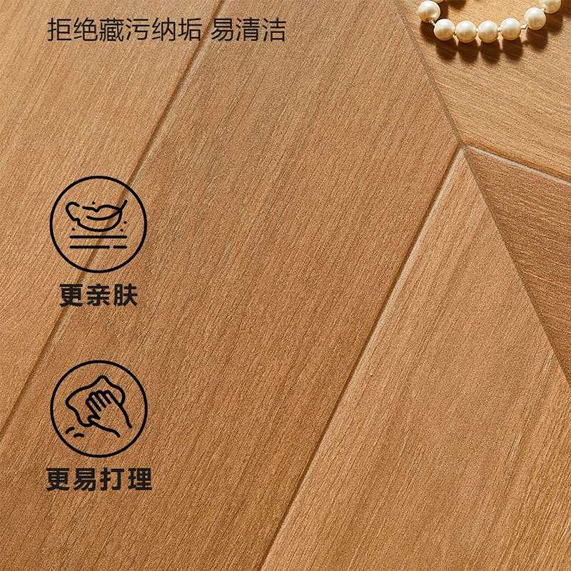 广东佛山柔光天鹅绒鱼骨纹木纹瓷砖600x1200卧室客厅仿实木地板砖