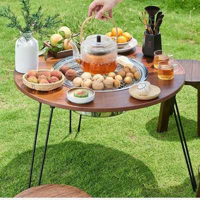 户外烧烤室内围炉煮茶取暖烤肉露营炭火烤肉全套折叠围桌炭火炉