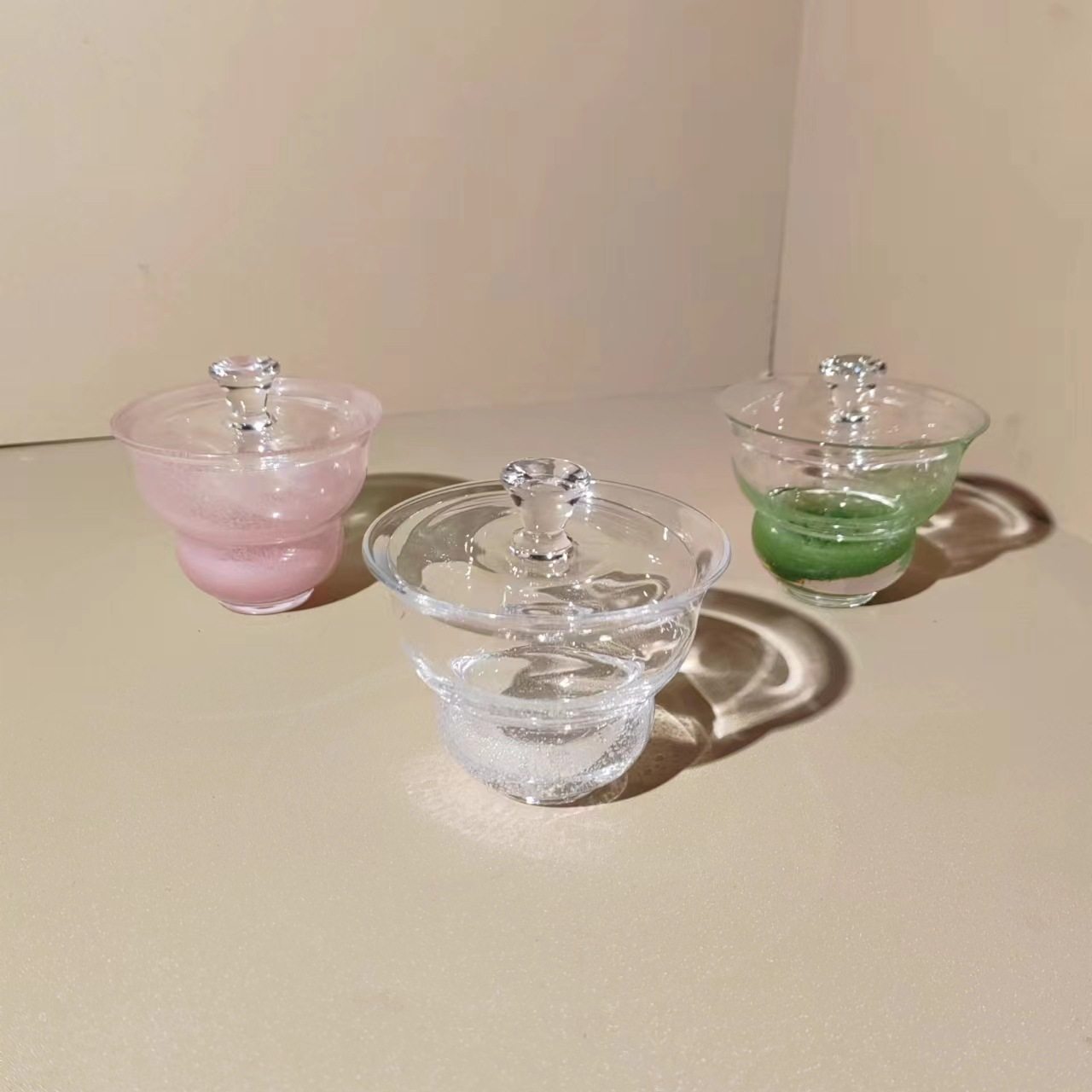 云彩粉葫芦玻璃盖碗茶杯个性中式琉璃泡茶碗家用透明玻璃茶具茶杯,鲜花速递/花卉仿真/绿植园艺,其它园艺用品,淘宝优惠券,粉丝福利购,淘宝优惠卷