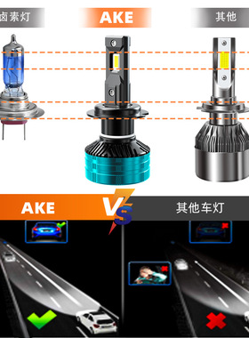 AKEV80汽车led车灯90瓦正白光ledh1h3h4h7h11900590069012前照灯