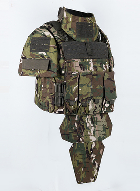 战术背心激光切割PALS系统防护快拆马甲100D尼龙轻量化全套含附包
