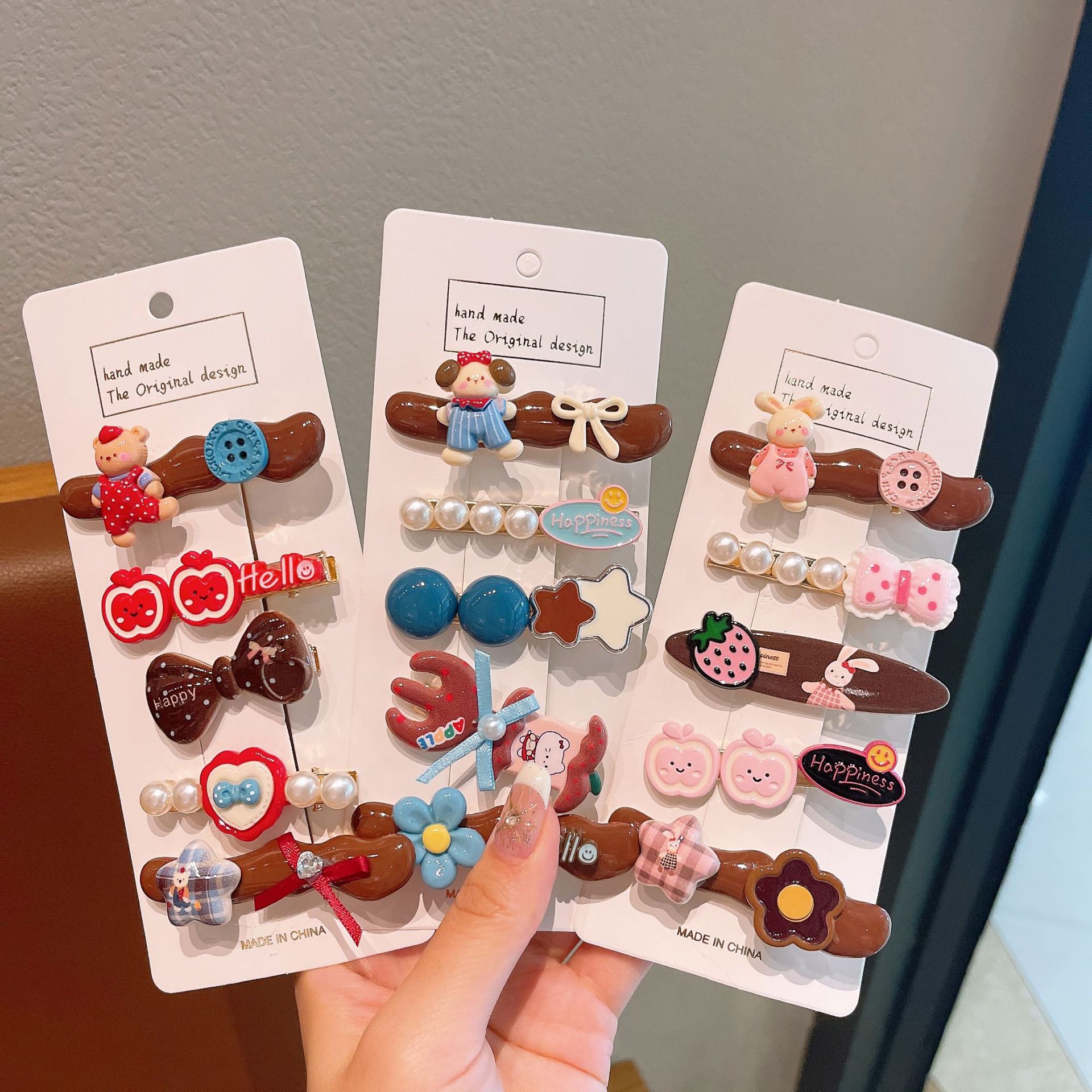 甜美可爱儿童女发夹百搭合金刘海夹子侧边无痕发卡少女心学生发饰