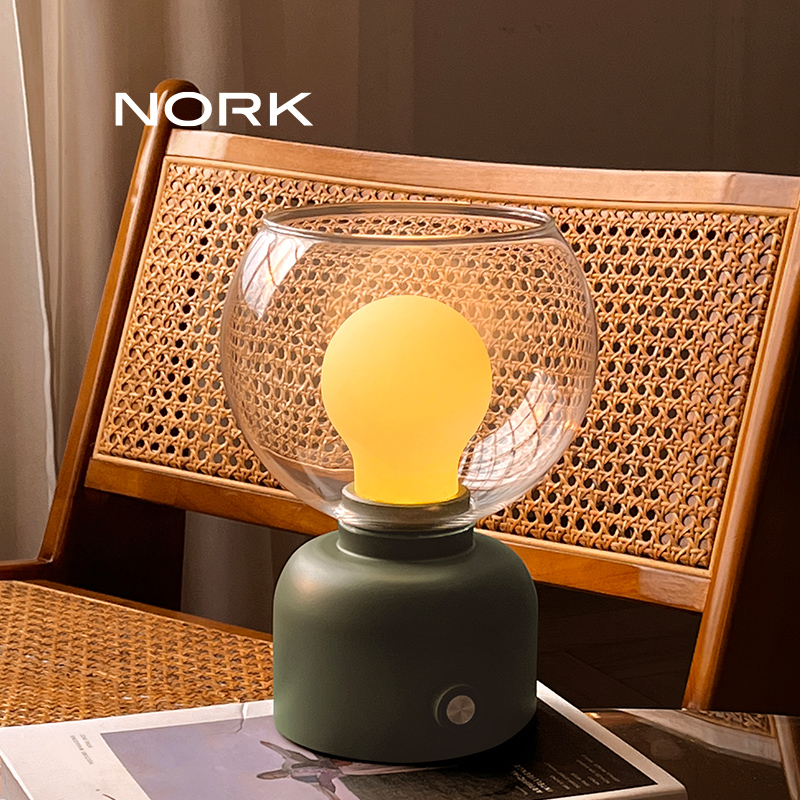 诺克初雪欧美装饰台灯床头客厅卧室氛围灯无线夜灯复古高级感