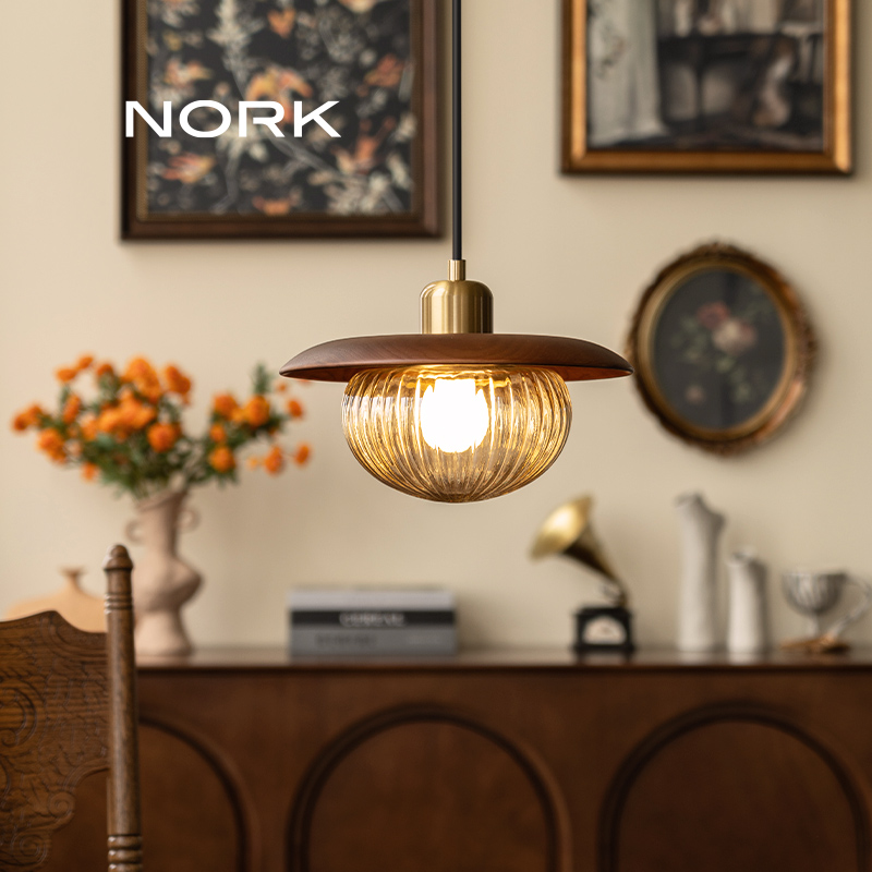 诺克花隐床头吊灯中古风高级感