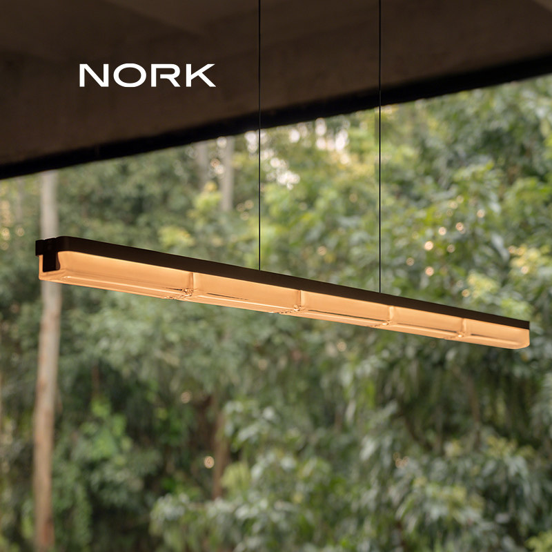 诺克青璃餐厅吊灯一字长条灯现代简约新款吧台茶室岛台饭厅餐桌灯,家装灯饰光源,餐厅吊灯,淘宝优惠券,粉丝福利购,淘宝优惠卷