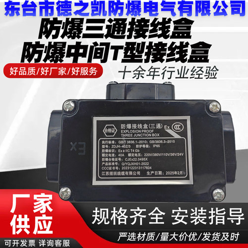 电伴热带防爆三通接线盒220V380V