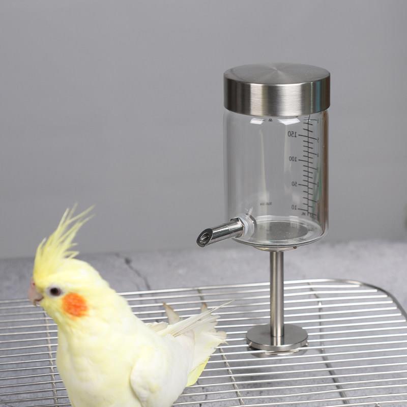 183小宠物鹦鹉撞针水壶笼底款保温箱外出笼专用磁吸饮水器304撞针