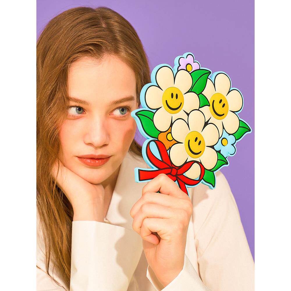 wiggle wiggle镜子手持化妆镜子女生高颜值大号手柄镜可爱美容院