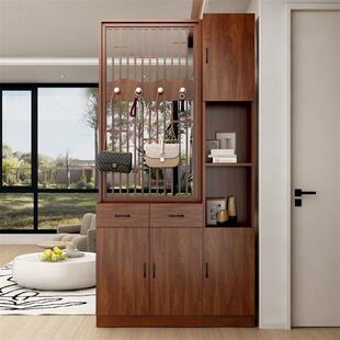 2024新款入户门正对门隔断客厅玄关隔断柜屏风新中式遮挡鞋柜一体