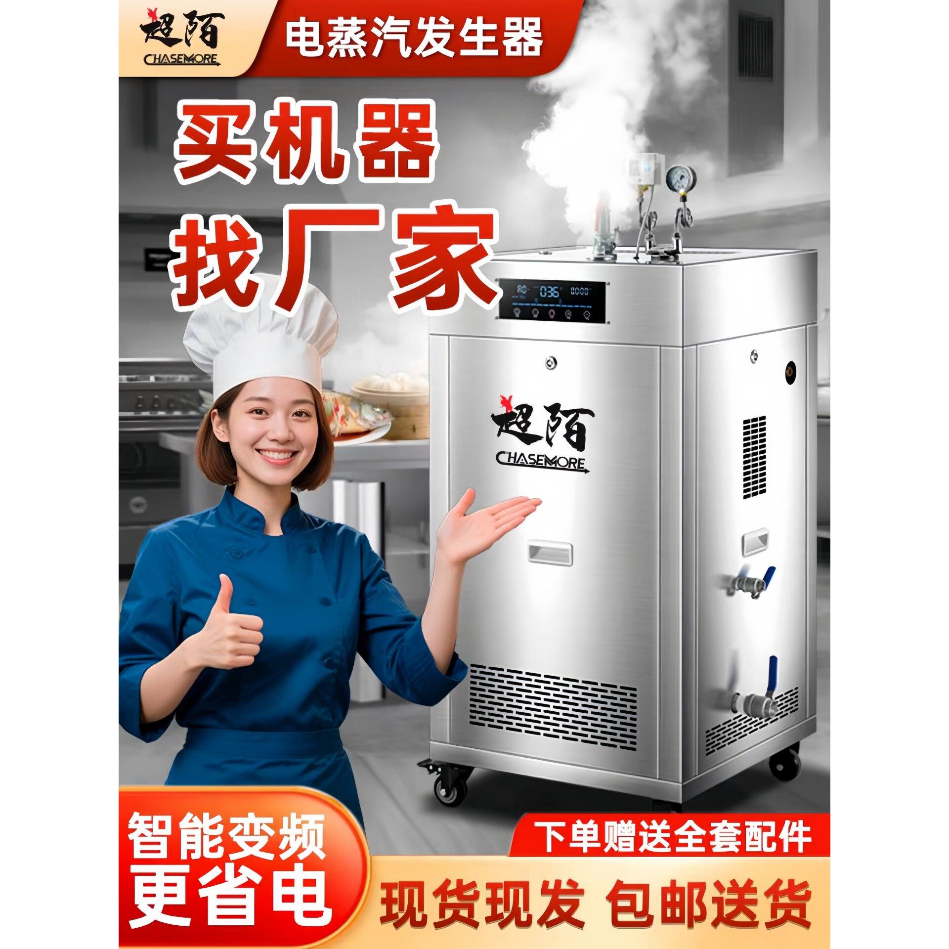 电热蒸汽机商用变频节能锅炉蒸烫电镀工业全自动蒸汽发生器
