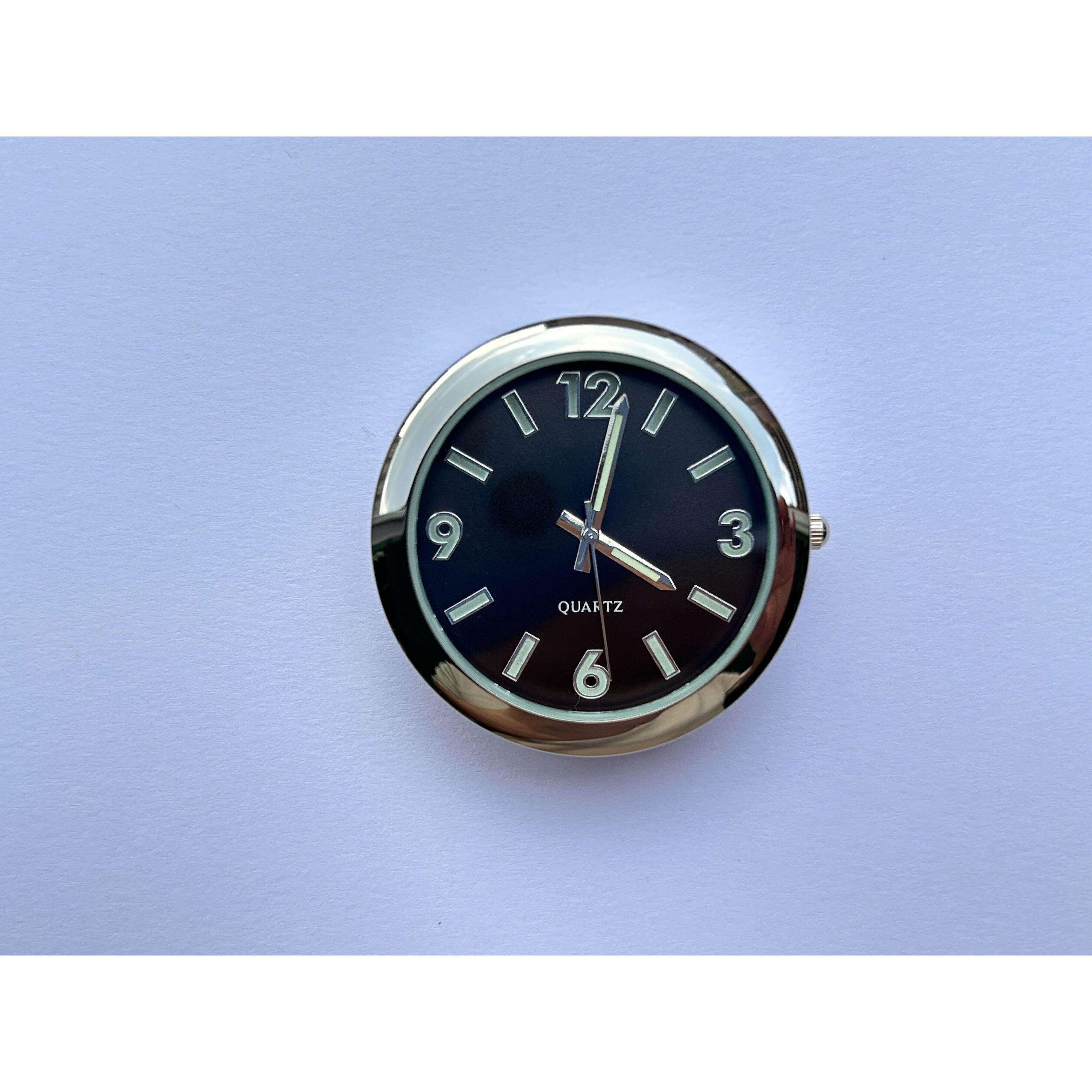 40mm车载时钟CITIZEN高档石英电子机芯夜光指针汽车钟表出风口钟