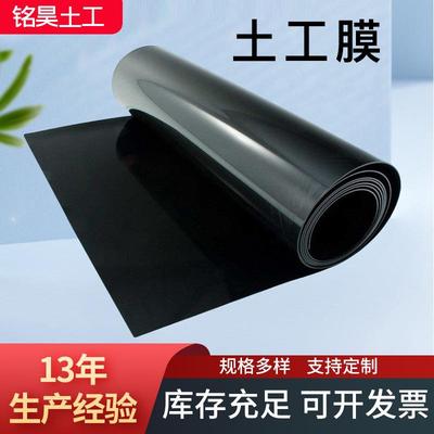 土工膜高密度聚乙烯黑膜地膜鱼塘养殖垃圾填埋场HDPE防渗土工膜