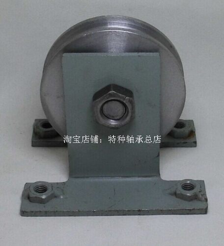 80mm 支架滑轮 加重支架滑轮 钢丝绳滑轮 轨道滑轮 门窗滑轮