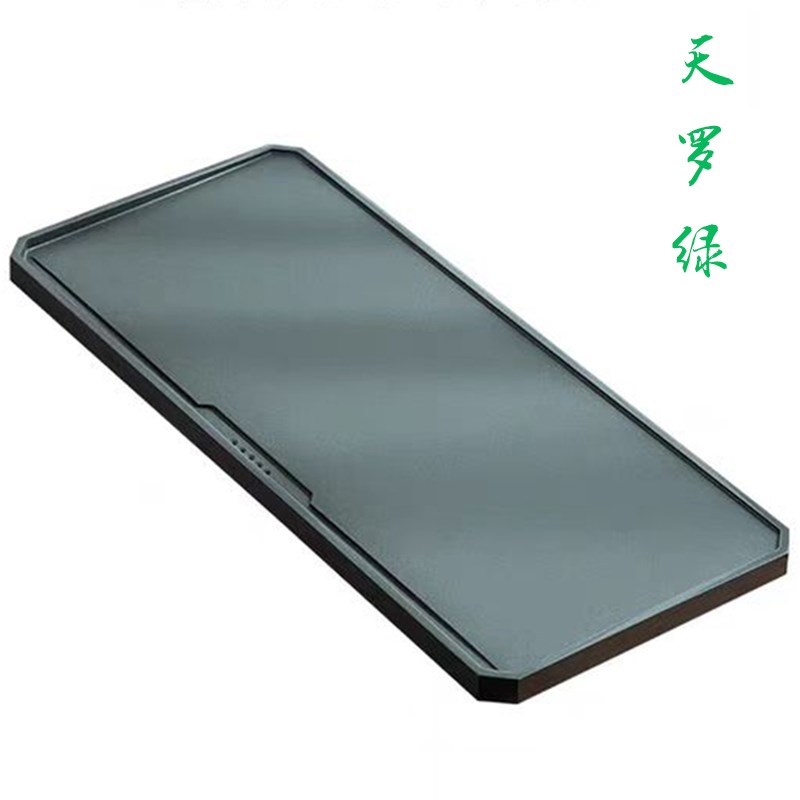 乌金石茶盘家用天罗绿石轻奢茶台大小号功夫茶具套装新款排水茶海