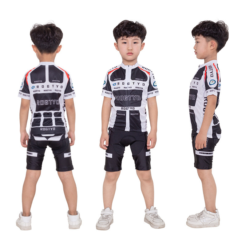 儿童骑行服自行车春夏秋长袖短袖套装平衡单车速滑服速干透气童装