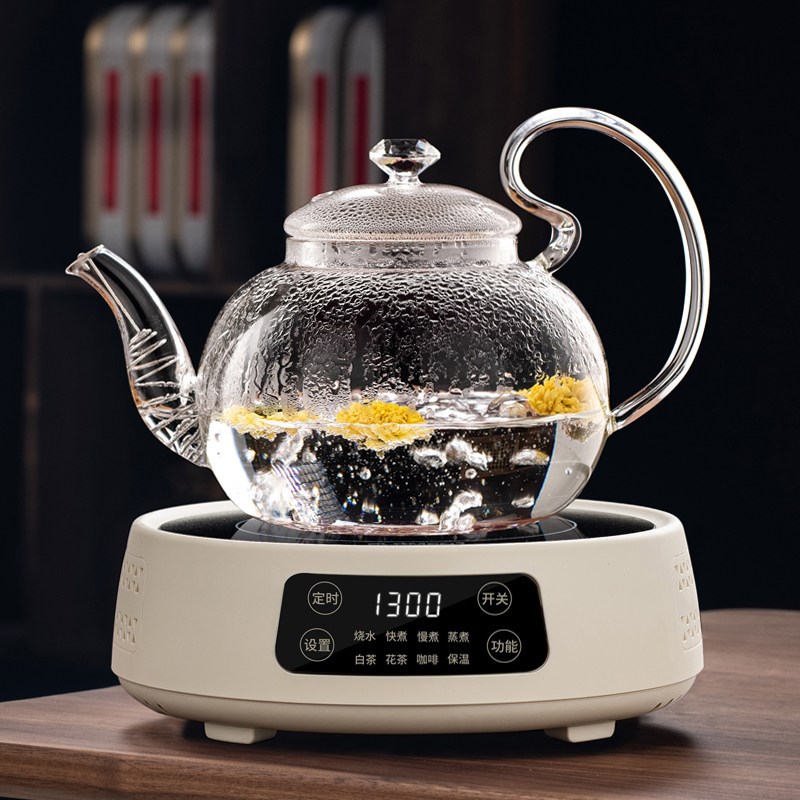 电陶炉小型家用静音煮茶器玻璃壶烧水炉泡茶专用自动茶道单煮茶炉