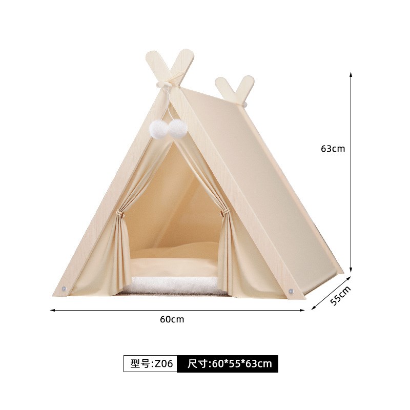 宠物帐篷猫窝夏季帐篷小型犬柯基法斗马尔济斯夏季防蚊透气狗窝垫