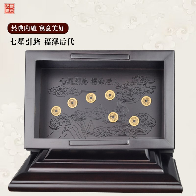 高档骨灰盒实木黑檀木防潮墓地迁坟寿盒殡葬下葬用品棺材顺丰包邮
