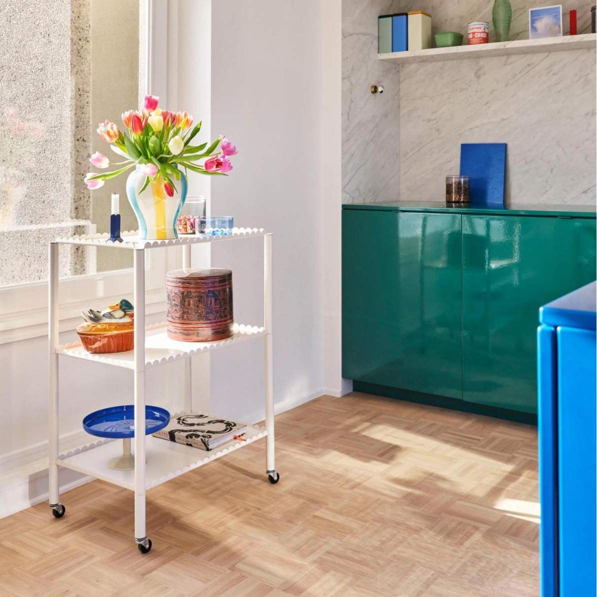 HAY Arcs Trolley小推车北欧置物架沙发边几创意可移动网红客厅