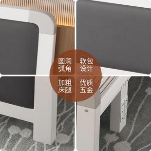 $双人折叠床家用床简易便携成人铁床架结实耐用出租屋单人床铁