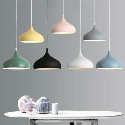 现代简约灯具商用店铺灯罩饭店餐厅卧室单头舞蹈室办公室创意吊灯