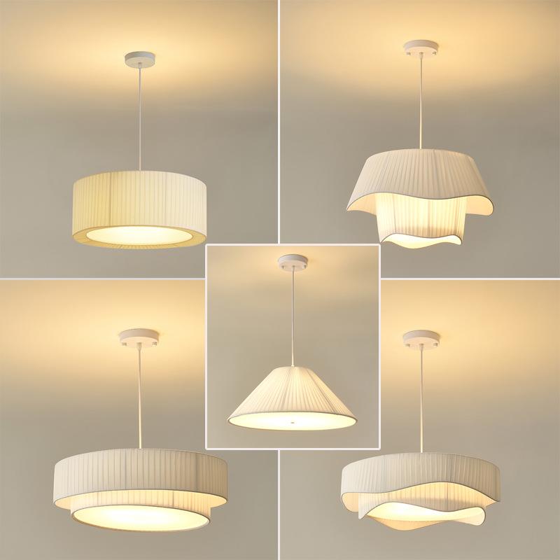 法式中古吊灯布艺客厅主灯北欧ins风设计师艺术灯具卧室灯餐厅灯