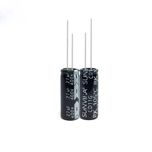厂家货4现00V27UF8品质8电解电容27uf400v*WKL1mm
