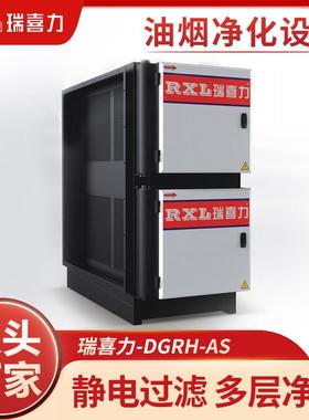 DGRH-AS静电油烟净化器不锈钢餐饮饭店厨房商用低空排放过滤设备