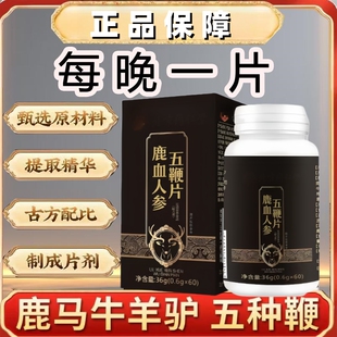 【持久耐力】鹿血人参五鞭片持久养肾补肾精男调理身体补阳正品