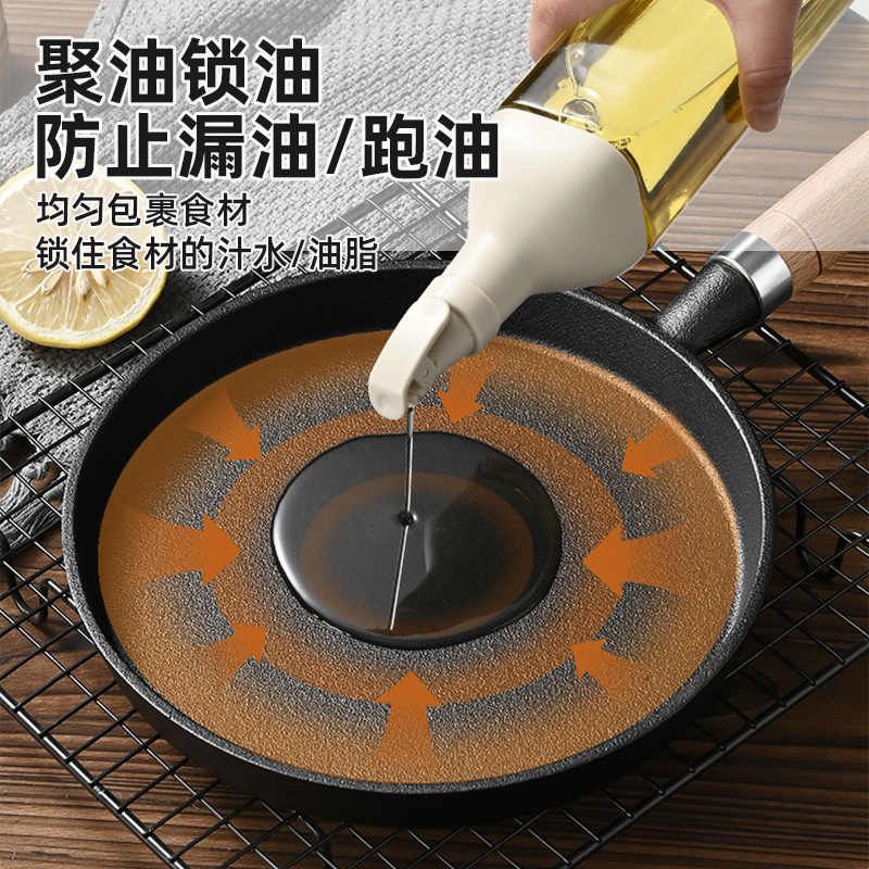 加厚铸铁平底锅家用无涂层烙饼锅手抓饼专用煎锅摊煎饼果子工具59图片