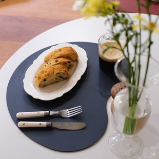 超纤皮革北欧风餐垫高级感防水防油餐桌垫西餐垫现代简约防烫垫