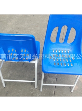 供应车间加固无尘塑料靠背椅 黑色椅脚铁脚椅子 黑色防静电椅