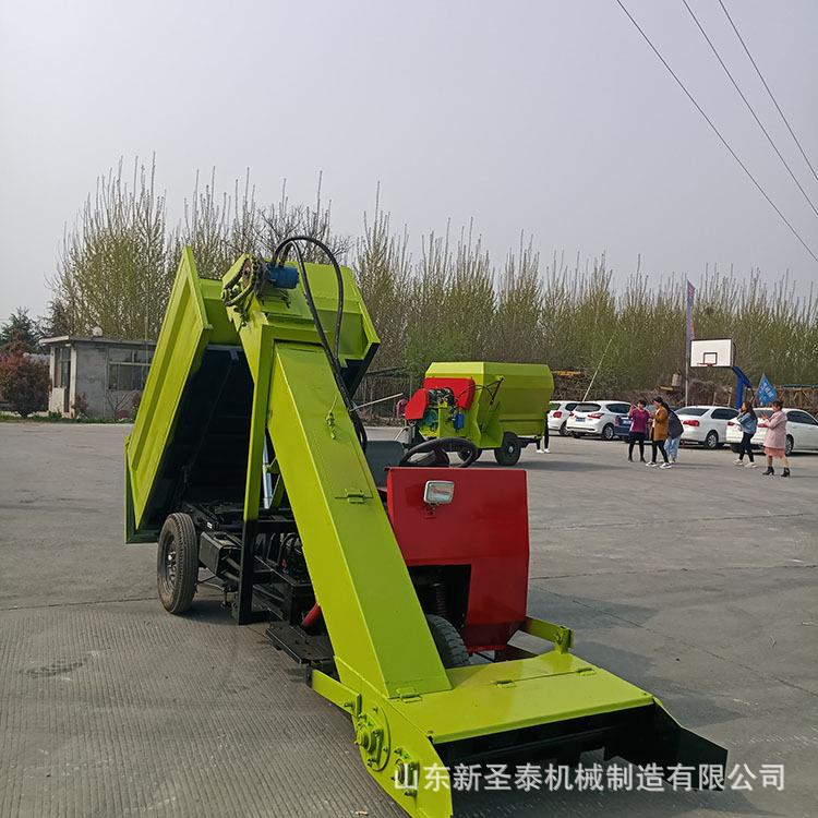 牛舍清粪车新式粪便清理机四驱动力现代化养殖牛舍清粪车