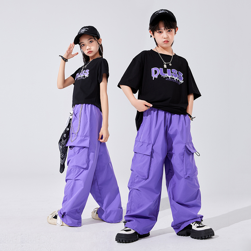 儿童夏季帅气街舞演出服爵士舞