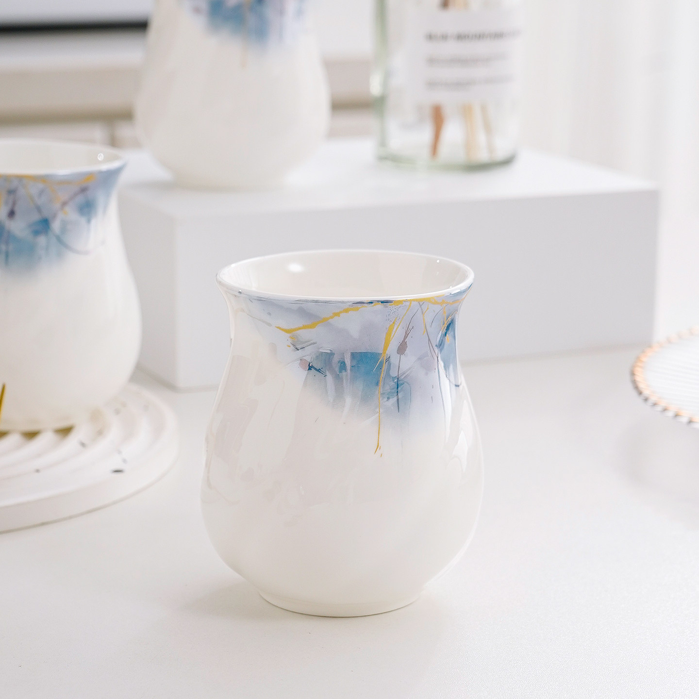 创意骨瓷手捧杯茶杯暖手水杯陶瓷手握水杯咖啡杯茶具配套主人杯,餐饮具,茶杯,淘宝优惠券,粉丝福利购,淘宝优惠卷