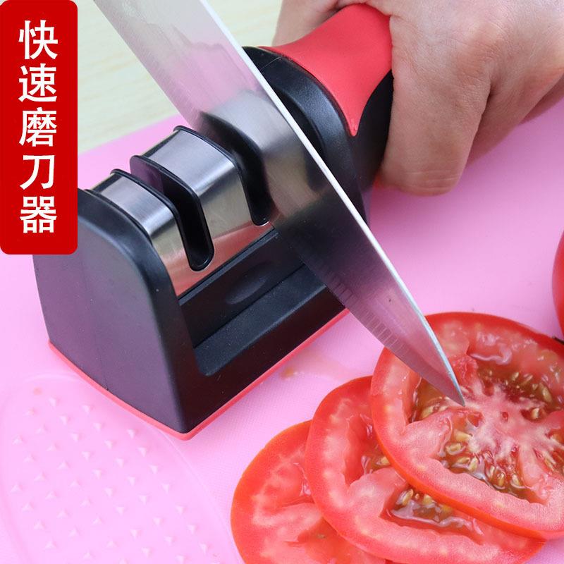 网红款磨刀器两段钨钢快速磨刀器手动家用磨刀石磨刀棒厨房小工具