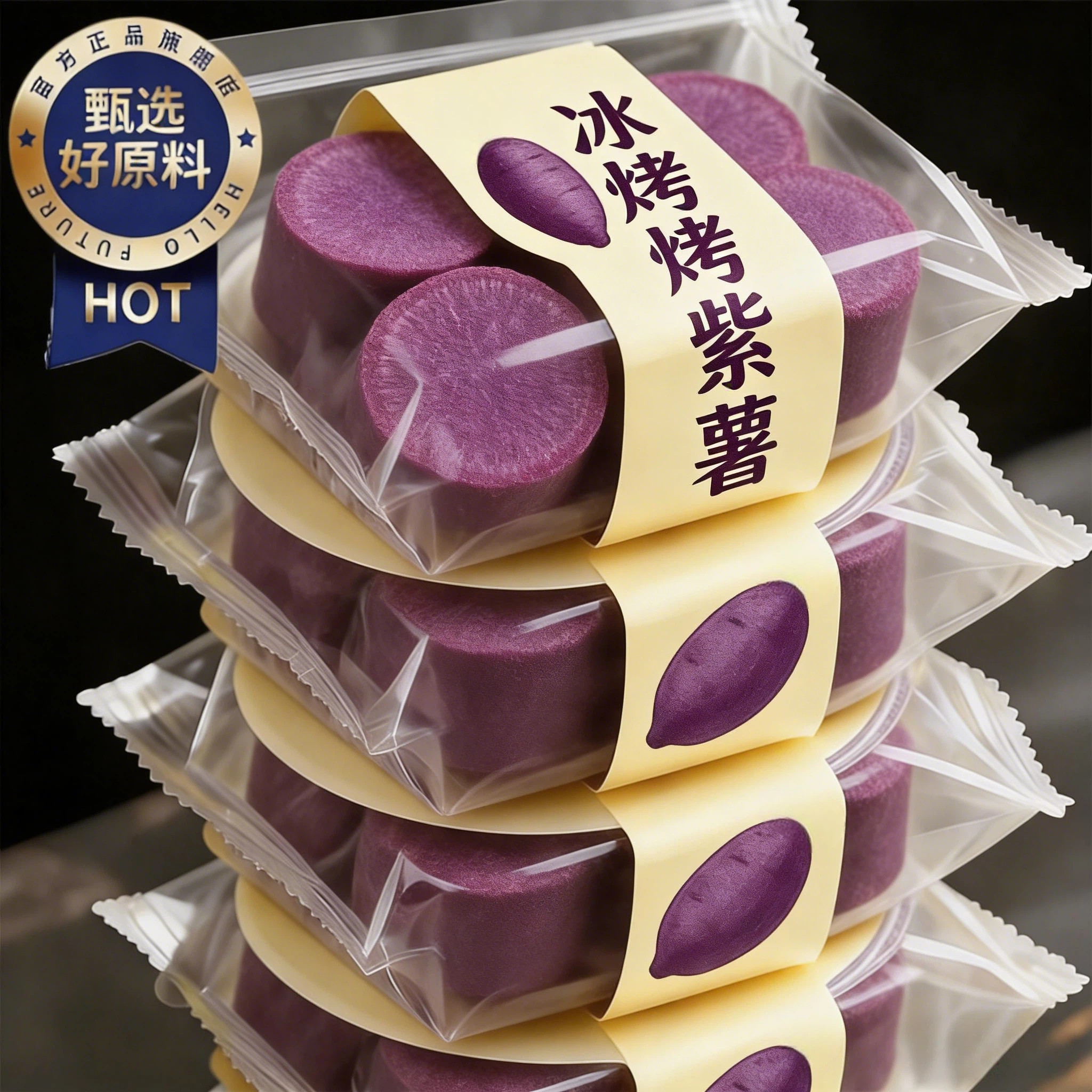冰烤蜜薯紫薯开袋即食零食代餐速食健身减低0脂轻食袋装薯类制品