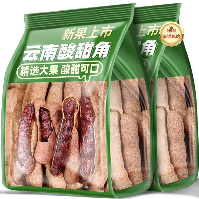 酸角云南特产甜酸角新鲜大果甜角孕妇野生罗望子酸角糕休闲零食品