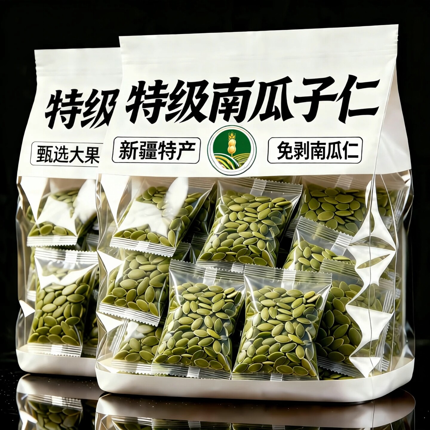 新疆正宗原味有机生熟南瓜子仁南瓜籽无糖新鲜烘焙特大官方旗舰店