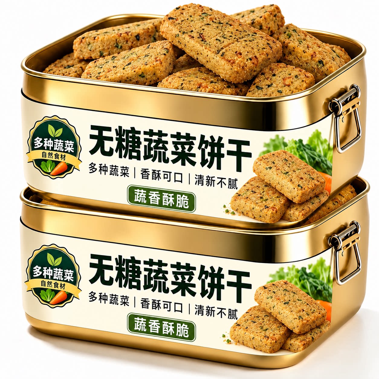 无糖蔬菜饼干健康零食大全粗粮营养健康全麦饼干正品官方旗舰店